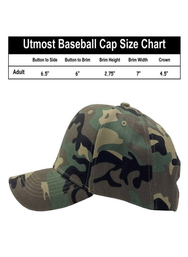 Utmost Structured Baseball Cap with Adjustable Closure - Performance Hat for Outdoor Activities and Custom Embroidery (1pc Camo Woodland) - Image 4